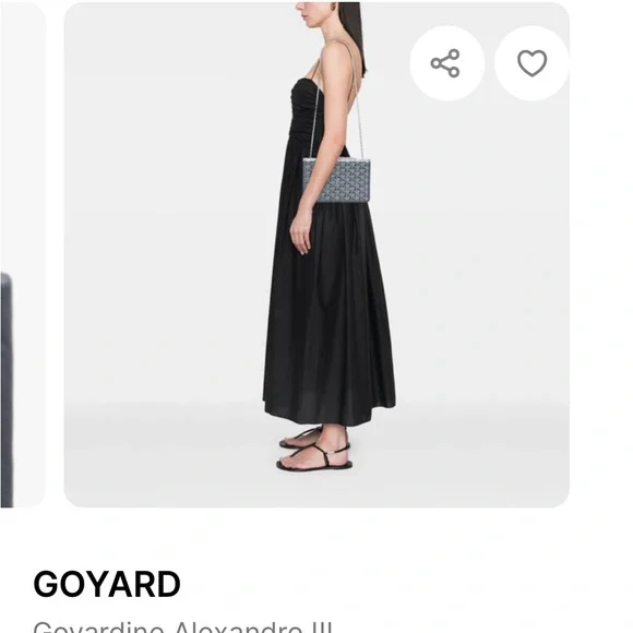 Goyard Goyardine Alexandre III shoulder chain gray bag - Picture 3 of 5